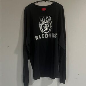 NFL Raiders Black Long Sleeve Tee XL